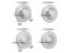 80mm ABS Wall Hole Cover Self Adhesive Decor Cap With Hooks Carousel 7