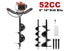 Post Hole Digger Borer- 52cc Petrol + 150mm - (NZ Clearance) Carousel 1