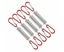 5x Outdoor Camping Tent Spring Wind Rope Buckle Fix Hook Buckles -RED Carousel 1