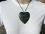 $1 Res!! Pounamu XL heart pendant *Serpentine* Carousel 1