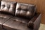 Knollwood 3+2 Seater Faux Leather Sofa - Brown Carousel 5