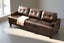 Knollwood 3+2 Seater Faux Leather Sofa - Brown Carousel 3