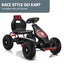 G18 Kids Ride On Pedal Powered Go Kart Racing Style Red Kids Ride On Toys Kahun Carousel 3