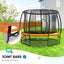 Kahuna 10Ft Round Trampoline With Ladder Net Safety Pad Cover Orange Outdoor Toy Carousel 5