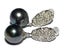Stunning Oval Peacock Black Green TAHITIAN Pearl Earrings Carousel 4