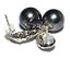 Stunning Oval Peacock Black Green TAHITIAN Pearl Earrings Carousel 11