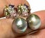 Inspirational 11-11.5mm Grey Green Tahitian Pearl Earrings Carousel 3
