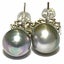 Inspirational 11-11.5mm Grey Green Tahitian Pearl Earrings Carousel 9
