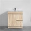 750 White Oak Floor Standing Plywood Vanity Carousel 1