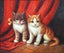 HAND OIL PAINTING, Cats, 50cm x 60cm x 2.8cm Carousel 1