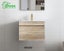 600mm Plywood Wall Hung Single Drawer Vanity - White Oak Carousel 1