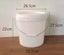 plastic round bucket with lid 10L semi transparent Carousel 2