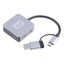 4-In-2 Usb + Usb-C 4 Port Hub Adapter Grey Carousel 3