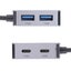 4-In-2 Usb + Usb-C 4 Port Hub Adapter Grey Carousel 4