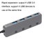 Usb 3.0 4-Port Type-C Aluminum Alloy Hub 120Cm Cable Carousel 4