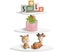 3pcs Corner Wall Shelf White 3 Tier Floating Corner Shelf Wall Shelf Carousel 2