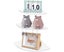 3pcs Corner Wall Shelf White 3 Tier Floating Corner Shelf Wall Shelf Carousel 3