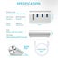 High Speed Usb 3.0 Splitter Hub Adapter White Carousel 3