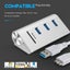 High Speed Usb 3.0 Splitter Hub Adapter White Carousel 6