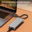 9-In-1 Multi-Function Type-C Hub Adapter Grey Carousel 7