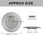 Strainer for kitchen bathroom sink, outer diameter 2.95 inches/7.5 cm (silver Carousel 2