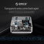 Transparent Usb 3.0 Desktop Hub + 100Cm Micro Usb Cable Carousel 10