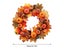 Halloween Artificial Wreath Realistic Durable Simulation Maple Pendant Garlan Carousel 6