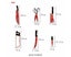 12PCS Hanging Bloody Weapons Halloween Horror Props Garland Banner Decoration Carousel 2