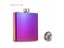 Rainbow Colored Stainless Steel Hip Flask 6oz With Free Funnel Carousel 3