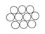 10PCS DVD Disk Drive Rubber Belts For Xbox 360 Stuck Disc Tray 25mm Carousel 4