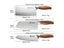 Stainless Steel Japanese Chef Knives Set Meat Fish Vegetables Chopping Cleaver Carousel 3