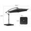 3m Outdoor Umbrella Cantilever Base Stand Cover Garden Patio Beach Umbrellas Carousel 3