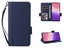 PU Leather Wallet Case Cover for OPPO A5X with Wrist Strap Blue Carousel 1