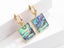 Paua Shell Yellow Gold Plated Sterling Silver Shell Earrings | Gift Boxed Carousel 1