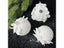 3pcs 8cm White Christmas Ball Christmas Tree Hanging Pendant Flower Foam Snow Carousel 5
