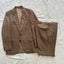 Vintage 1970s Tailor Made Brown Two Piece Suit NZ Made Carousel 1