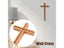 Rubber Wood Craft Home Decor Wall Cross Church Ornament Carousel 3