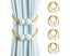 Curtain Tiebacks, 6 Pieces Magnetic Curtain Tie Backs, Pearl Design Curtain D Carousel 1