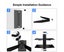 Glass Floating Shelves,TV Wall Mount with Shelf for DVD Player/PS4/Cable Boxe Carousel 7