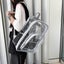 PVC Transparent Backpack Water-Resistant Clear Bookbag for Boys and Girls Gra Carousel 4