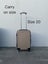 GOLD 20" Luggage 360 Spanner 4 Wheels ABS Hard-case Travel Cabin Suitcase Carousel 1