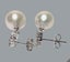 9.5x10mm Indonesian White Oval Pearl Dangle Earrings Carousel 5