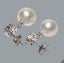 9.5x10mm Indonesian White Oval Pearl Dangle Earrings Carousel 6