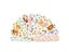 100pcs/lot Cute Cartoon Patterned Waterproof Adhesive Bandages Plaster Curved Carousel 1