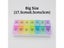 Weekly Portable Travel Pill Case 7 Days 14 Grids Storage Carousel 1
