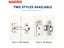 NAIERDI Stainless Steel 90/180 Degree Hasp Latches Sliding Door Chain Locks Carousel 4