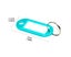 50pcs Portable for Key ID Tag Luggage Numbered Name Baggage for Key Chains La Carousel 4