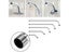 Stainless Steel Shower Head Extension Arm Wall Mounted Tube Rainfall Shower Carousel 3