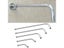 Stainless Steel Shower Head Extension Arm Wall Mounted Tube Rainfall Shower Carousel 4