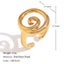 Adjustable Koru Ring "Porohita" (Gold) Carousel 2